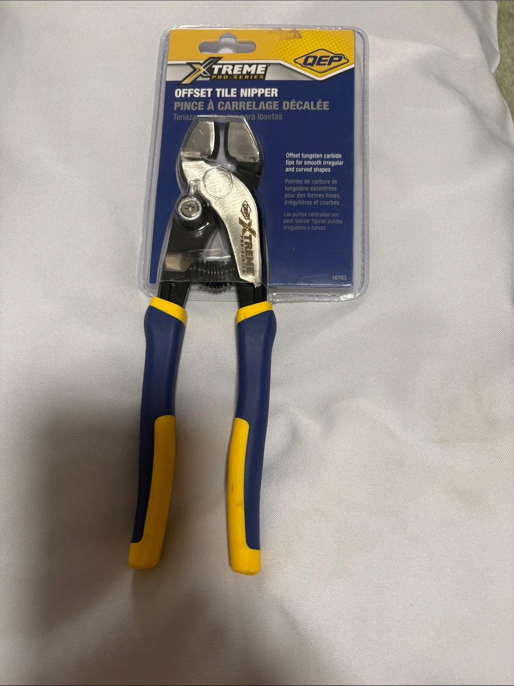 Xtreme Offset Tile Nipper - Blue & Yellow Handles